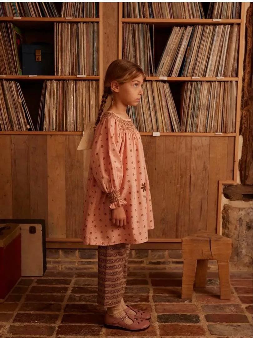 ワンピース apolina 3-5y MEADOW CALICO RIBBON