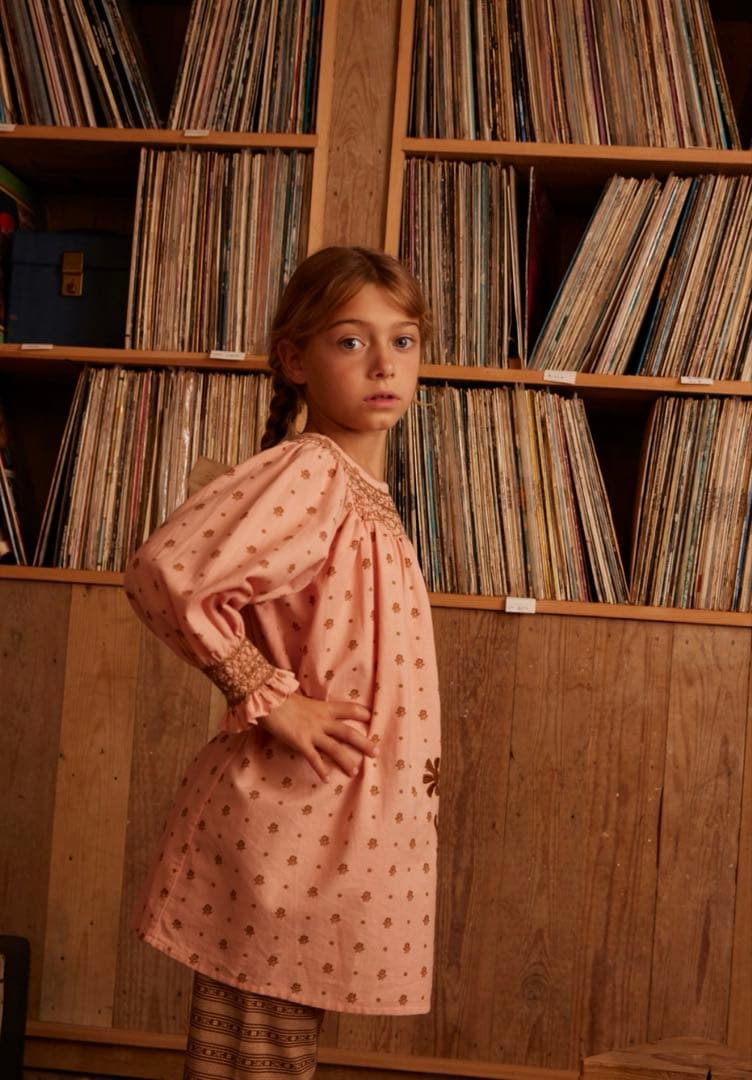 ワンピース apolina 3-5y MEADOW CALICO RIBBON