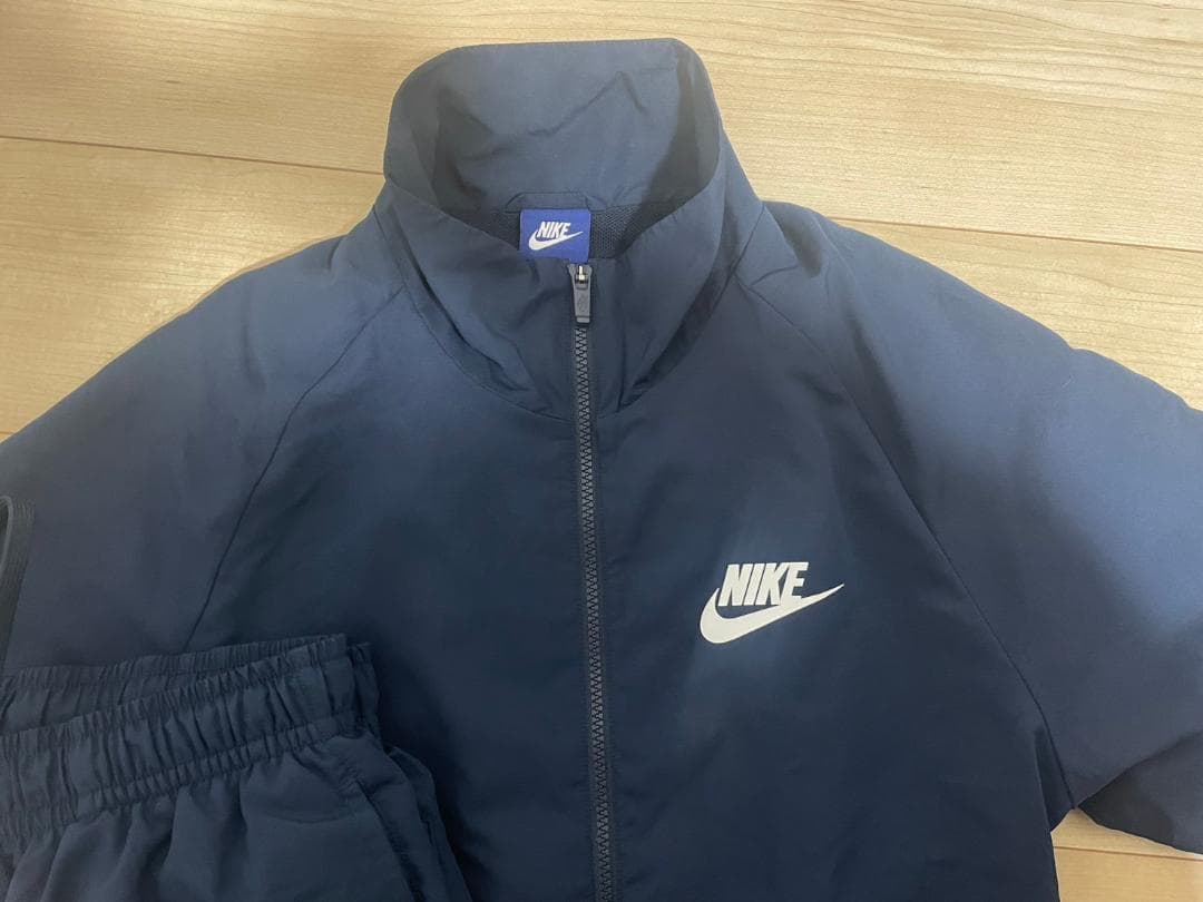 お値引★美品Nikeジャージ上下セットMネイビーFA170407SIVナイキ