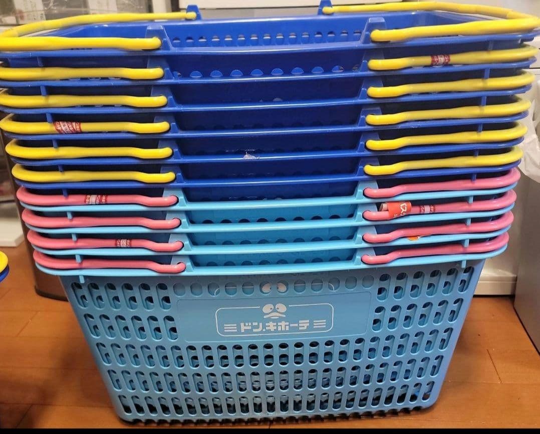ドンキホーテ　マイバスケット　買い物かご　10個セット　色はお選びできません。