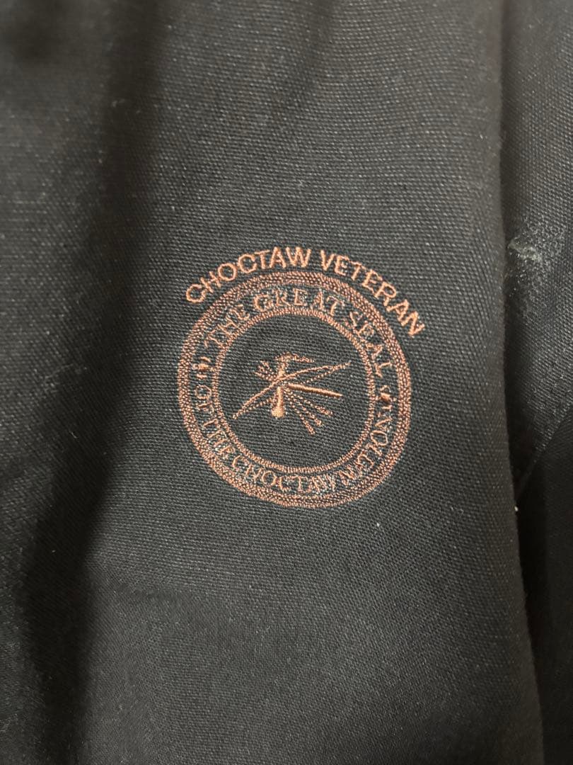 カーハート ダックパーカー　アクティブジャケット　刺繍　黒 ダック生地 usa製