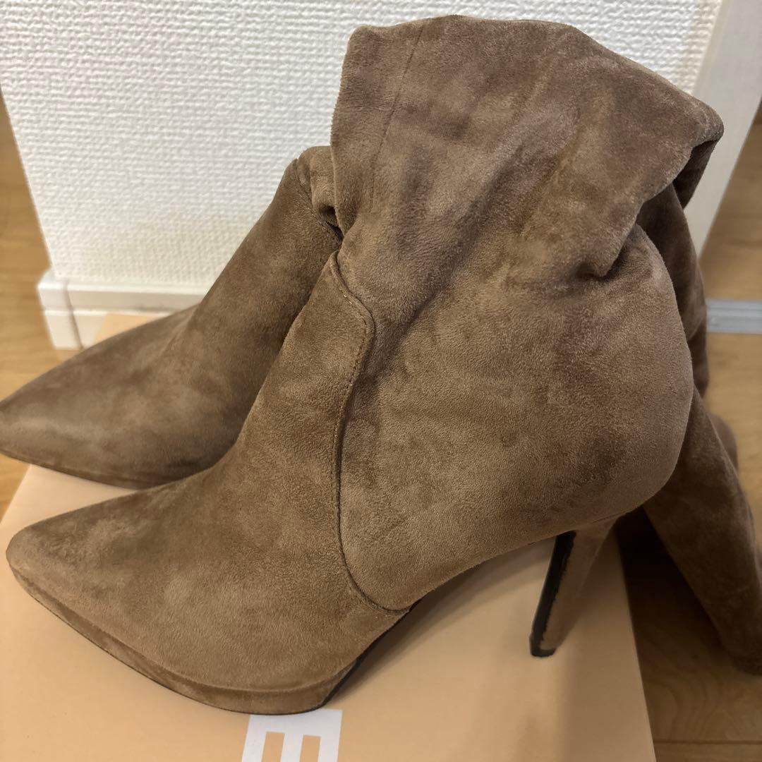 R&E ポインテッドトゥハイヒールロングブーツ