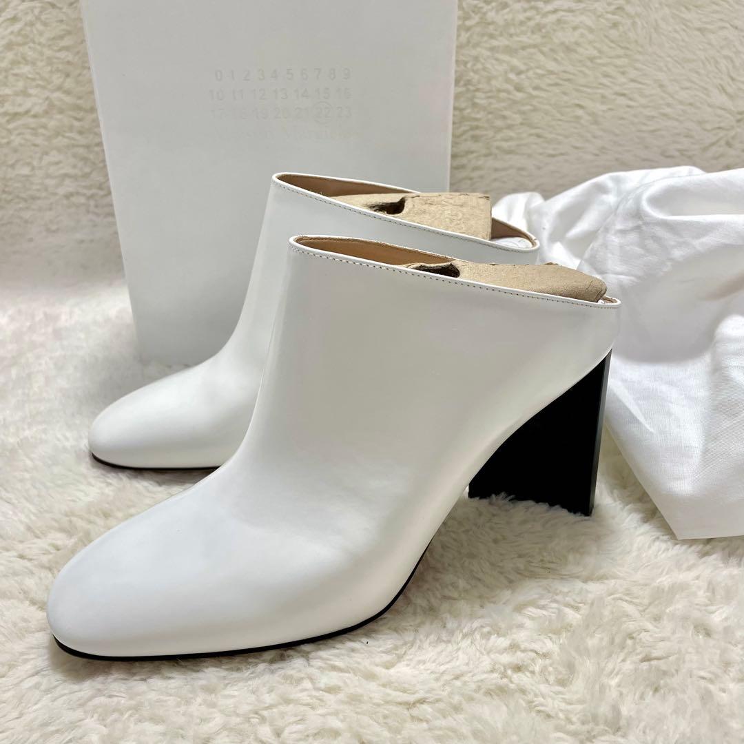 箱付き美品 メゾン マルジェラ レザー ミュール サボ サンダル シューズ