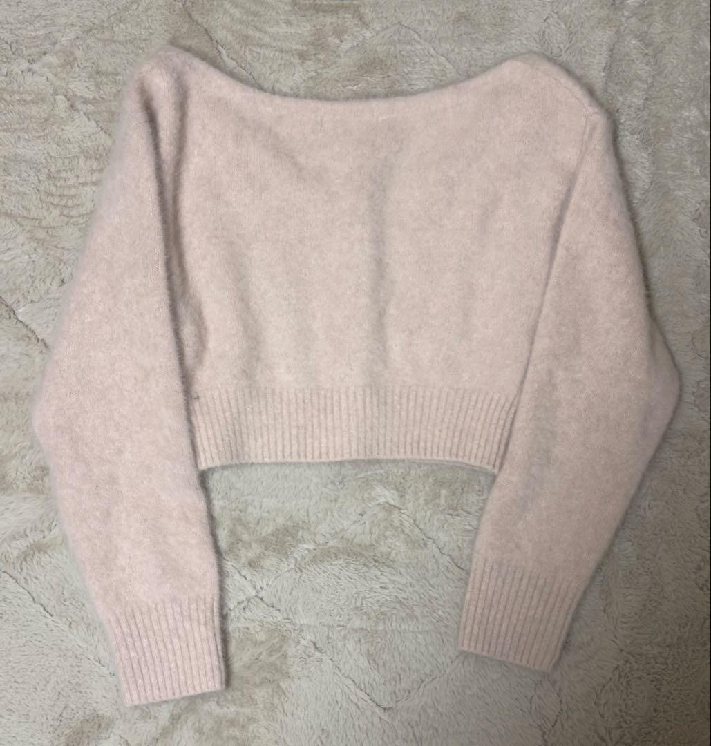 snidelフォックスアルパカショートカーディガン タートルプルオーバー　セット