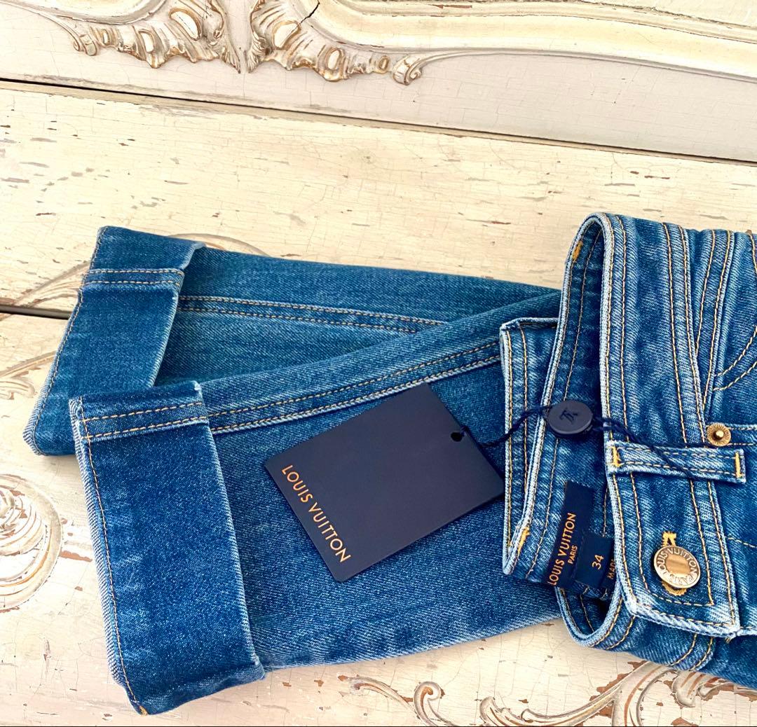 ルイヴィトンタグ付きレディースジーンズデニム