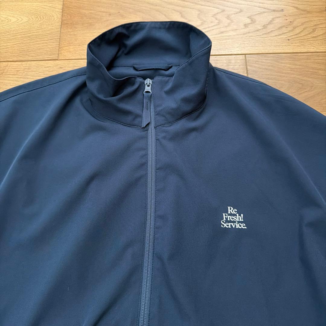 Fresh Service. ネイビー ナイロンジャケットセットアップ