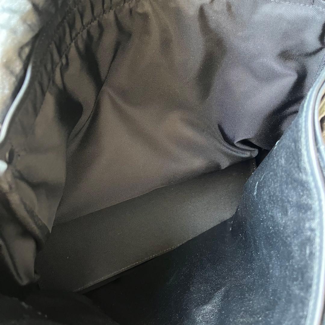 美品 希少 POTER オールレザー メッセンジャーバッグ 斜め掛け A4