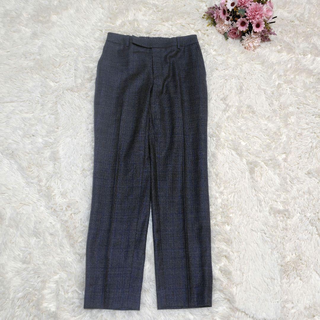 【未使用級♡高級REDA生地】SUPER110 ダブルブレストパンツスーツ　38