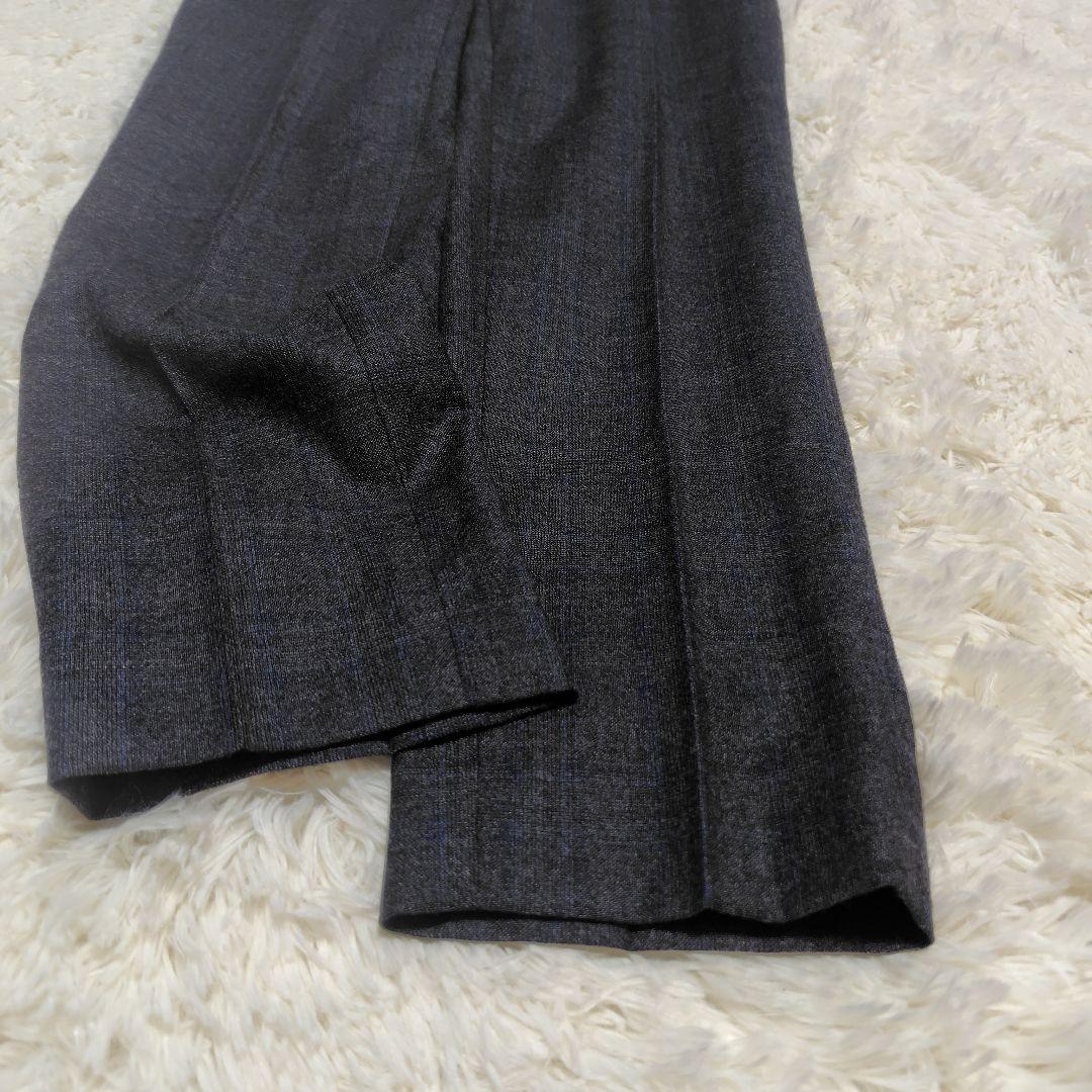 【未使用級♡高級REDA生地】SUPER110 ダブルブレストパンツスーツ　38