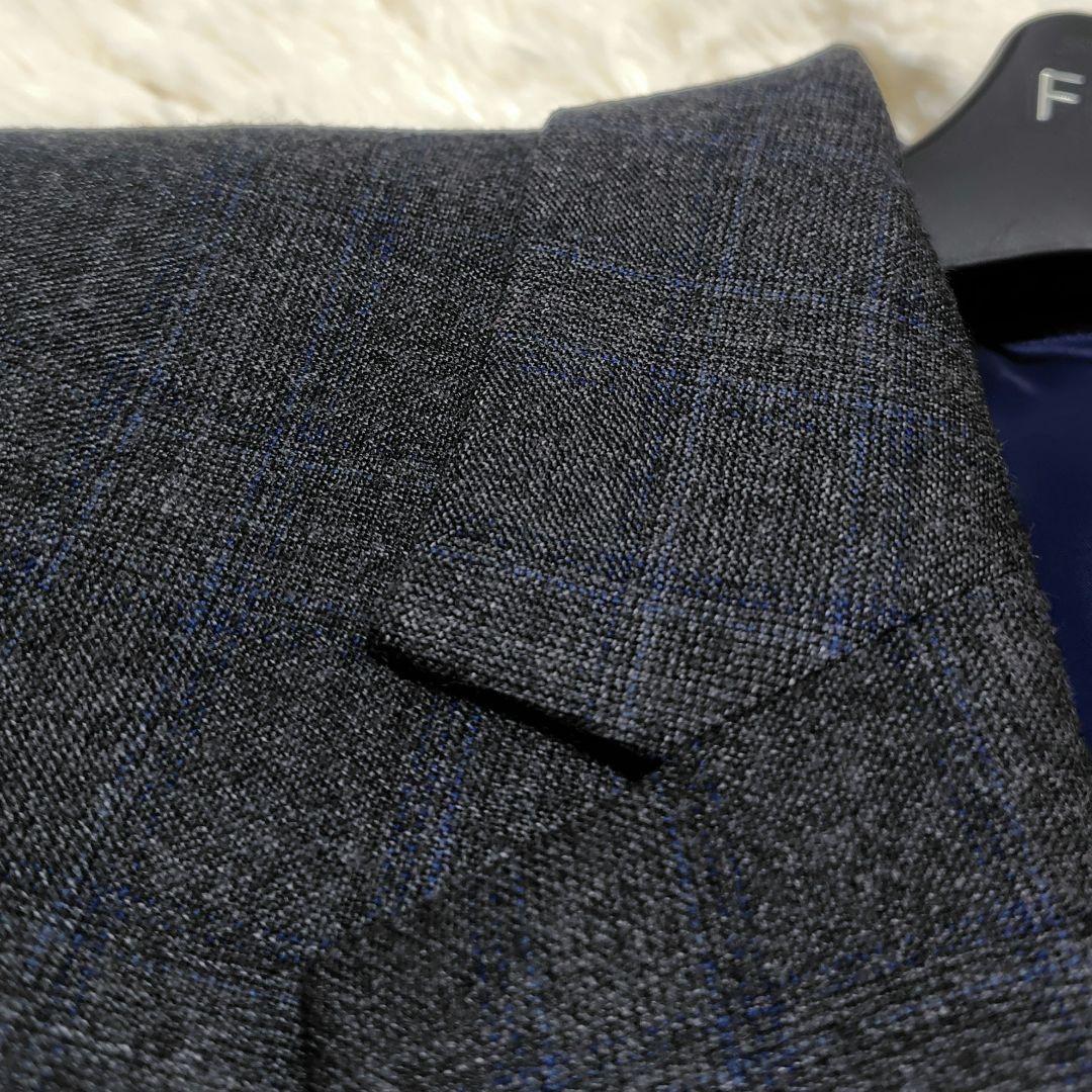 【未使用級♡高級REDA生地】SUPER110 ダブルブレストパンツスーツ　38