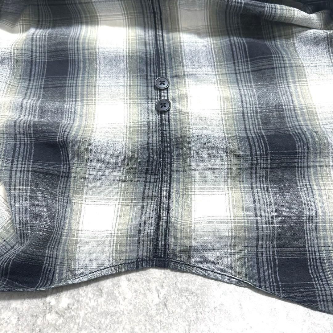 90s POLO SPORT ポロスポーツ オンブレチェックシャツ ブラック