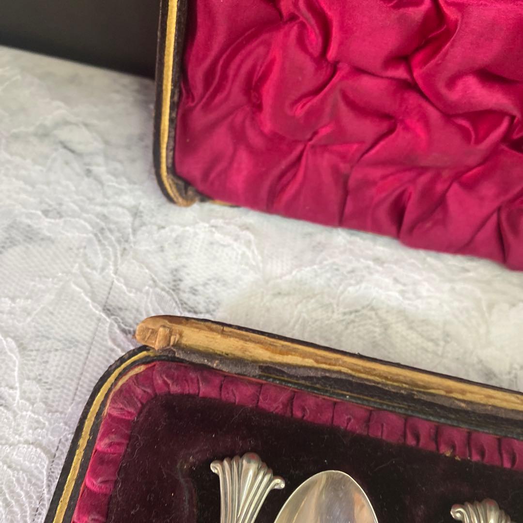 英国　アンティーク　バーミンガム　シルバー　コーヒー　スプーン