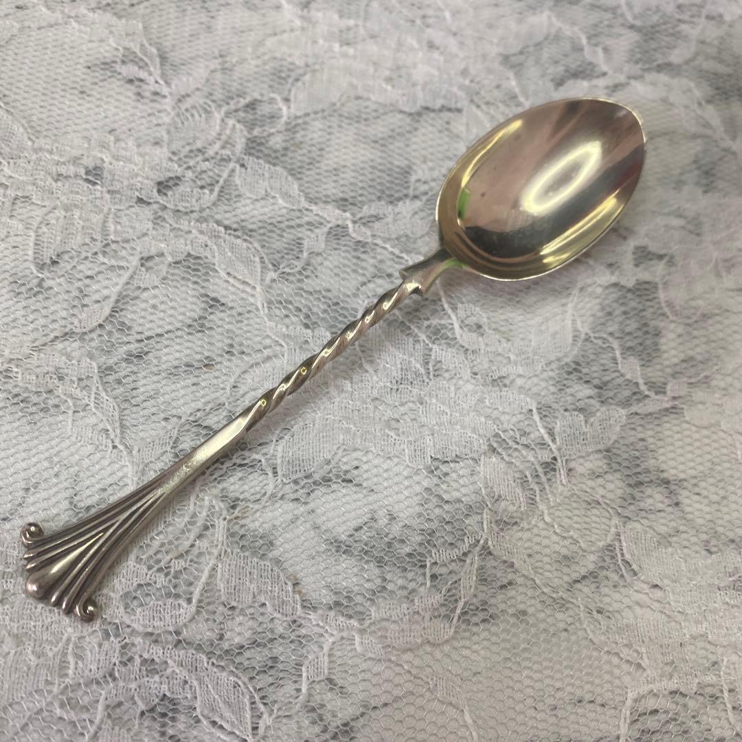 英国　アンティーク　バーミンガム　シルバー　コーヒー　スプーン