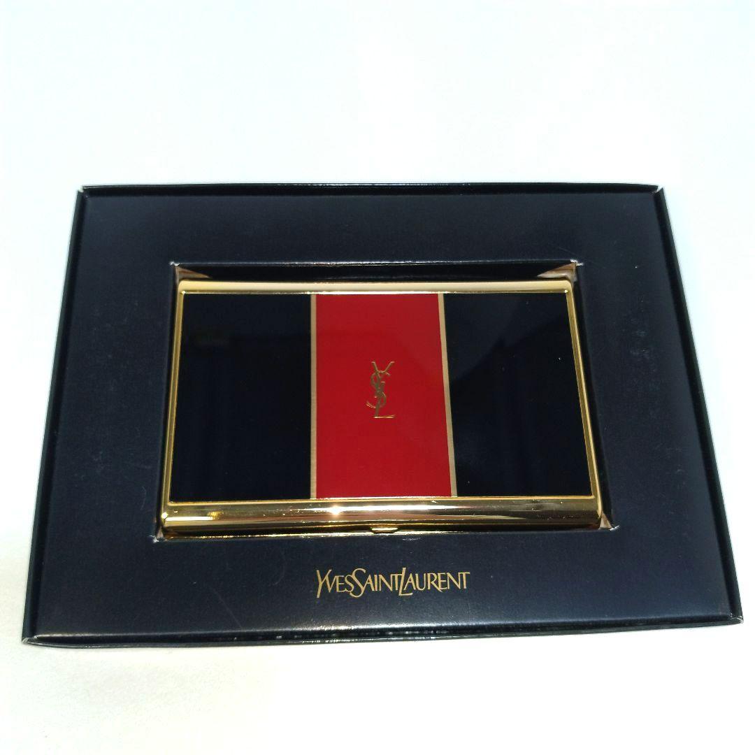 ほぼ未使用 イブ サンローラン タバコ シガレット ケース ヴィンテージ 金属製