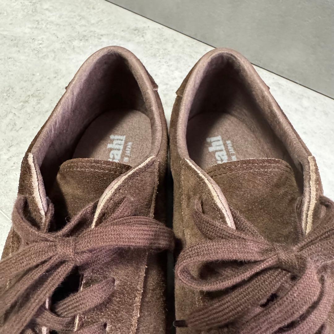 【極美品 27cm】Asahi BELTED LOW SUEDE ブラウン