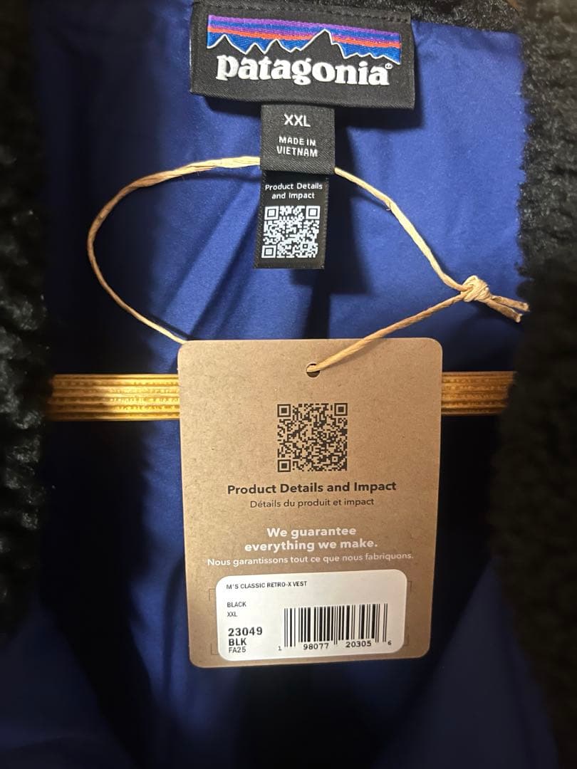 2025年AW新作 パタゴニア クラシック レトロX ベスト メンズ XXL