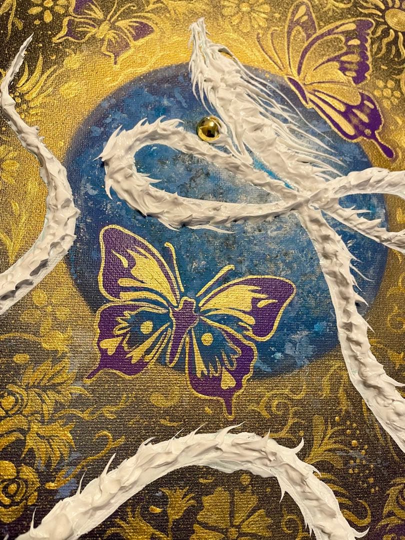 新田☆ インフィニティ 開運絵画 テクスチャーアート 龍神 龍ノツカイ