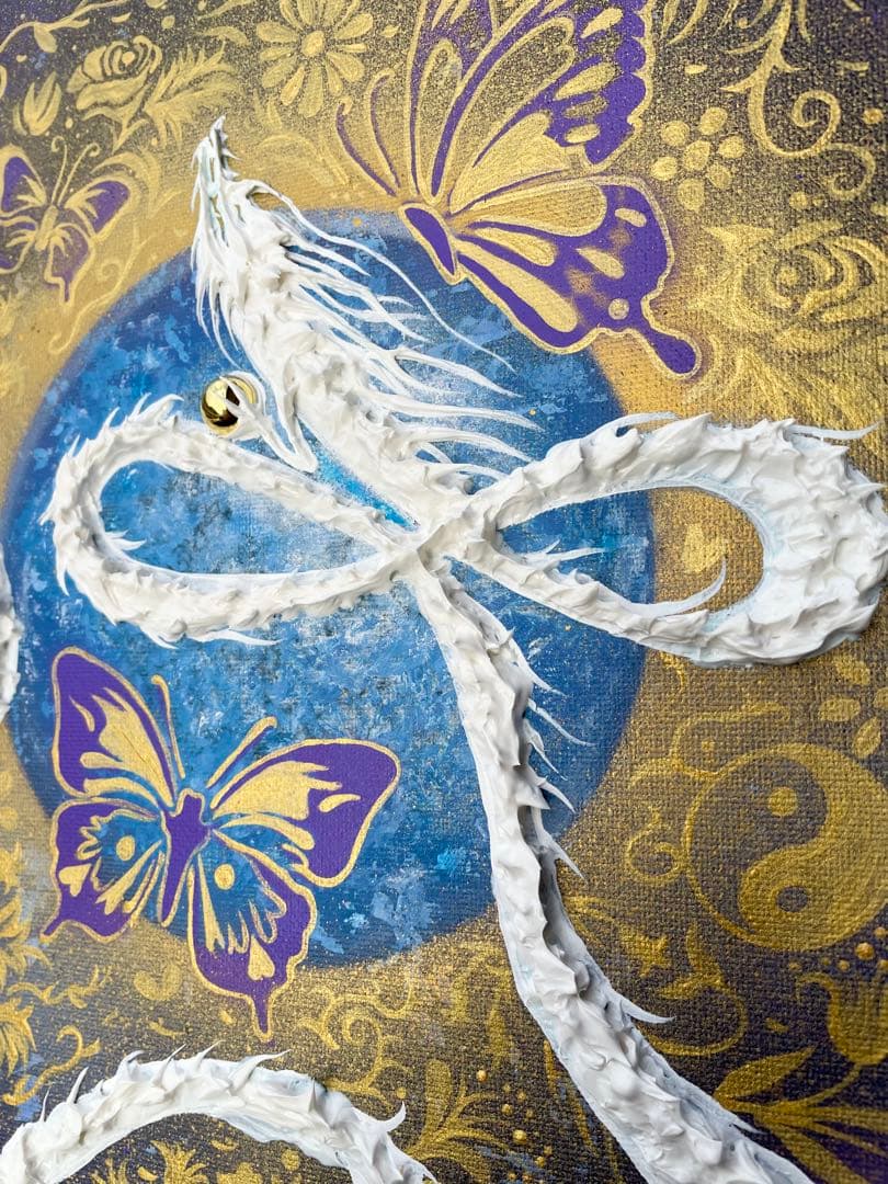 新田☆ インフィニティ 開運絵画 テクスチャーアート 龍神 龍ノツカイ