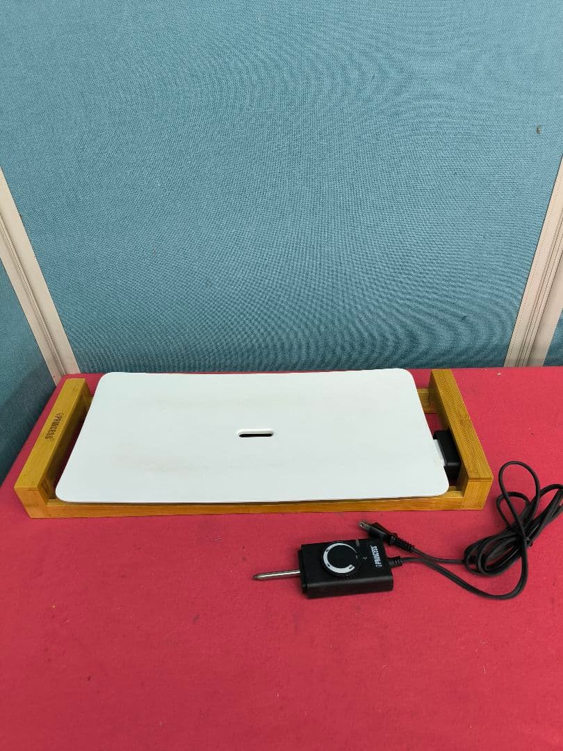 美品　プリンセス　テーブルグリルピュア　ホットプレート おしゃれ 洗いやすい