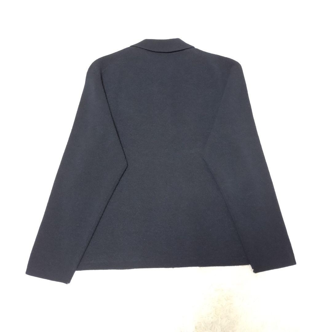 2025モデルニットフルジップジャケット L ネイビー UNIQLO C