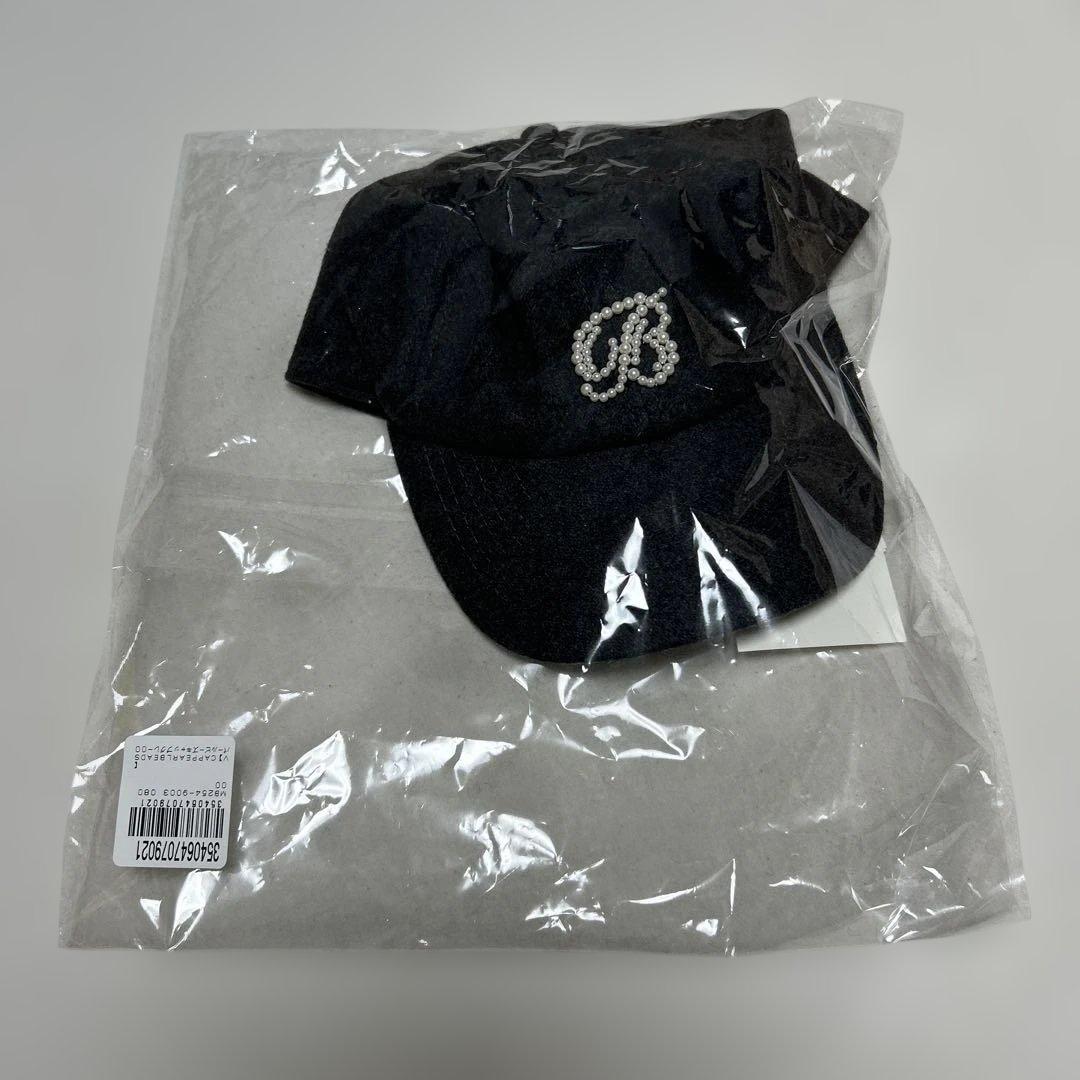 新品 MADISONBLUE マディソンブルー CAP PEARL グレー