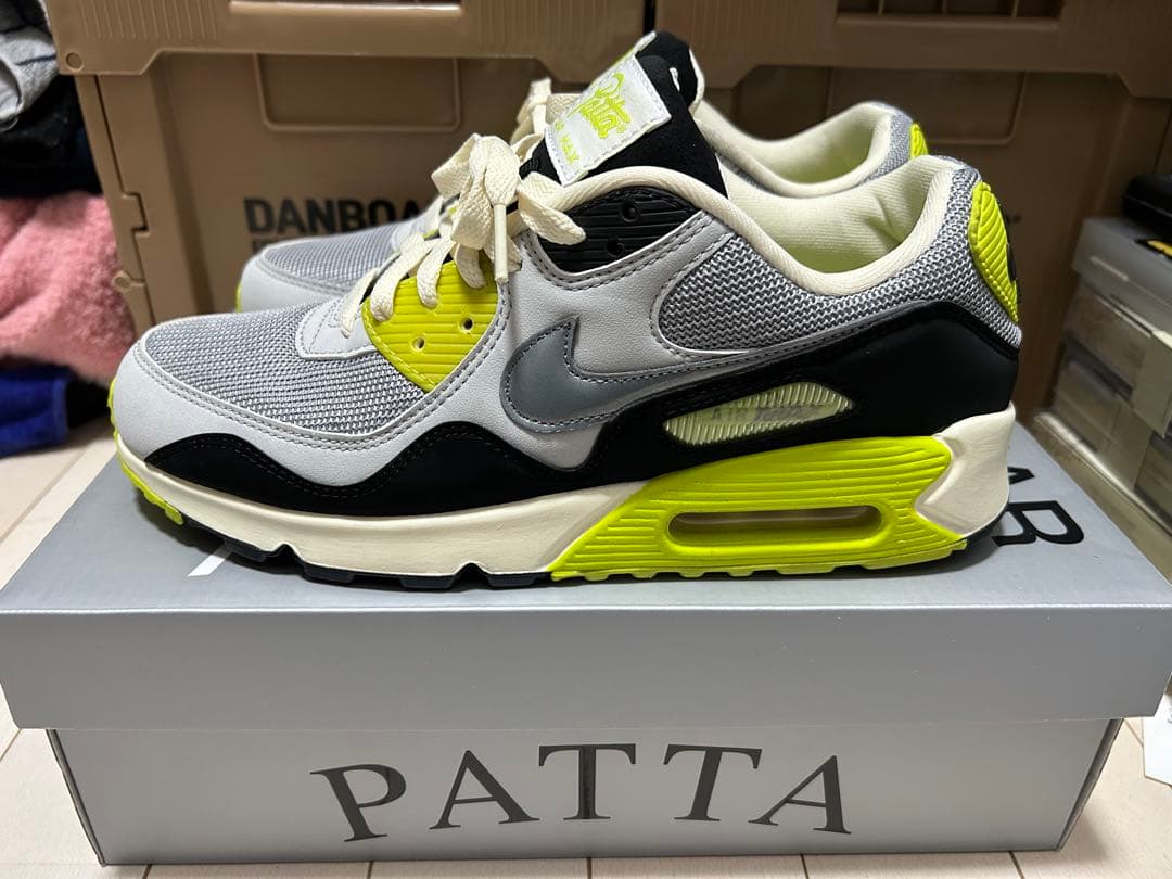PATTA Nike Air Max 90 グレー/イエロー