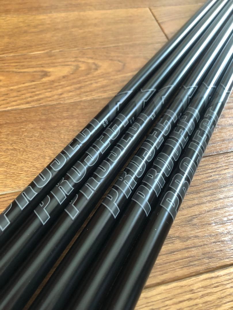 新品 プロジェクトX オールブラック 6.0 #4〜 #9 6本　新品未使用品