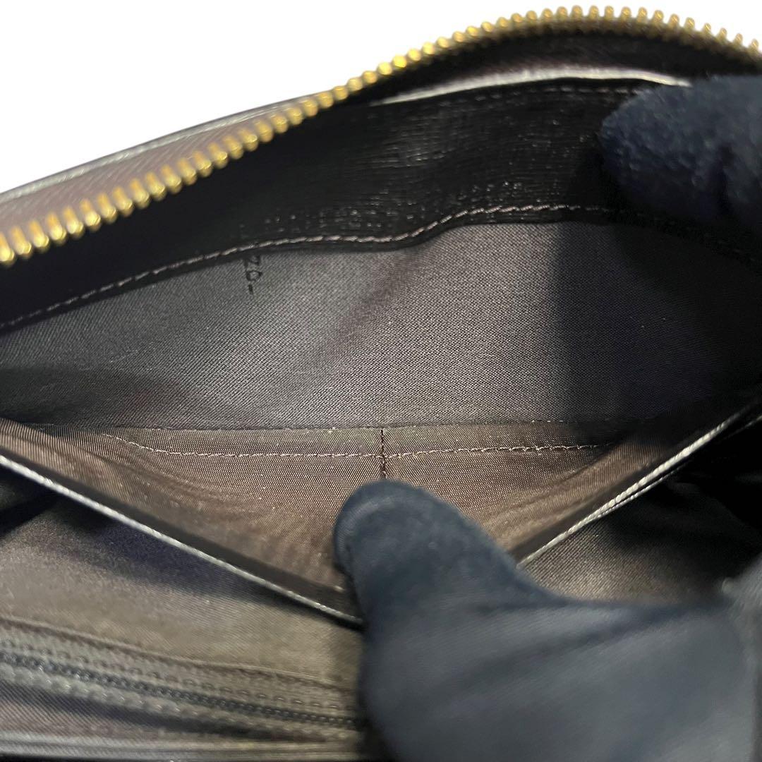 希少✨フェンディ 長財布 ラウンドファスナー PVC FFロゴ ズッカ 茶色