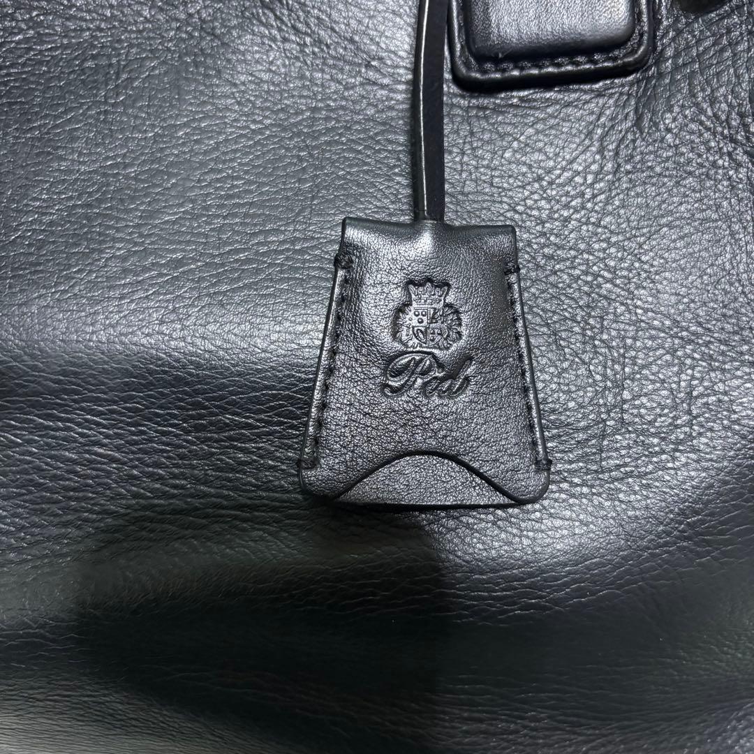 【希少】Pid トートバッグ A4可能 ブラック 撥水 革 チャーム付　肩掛け