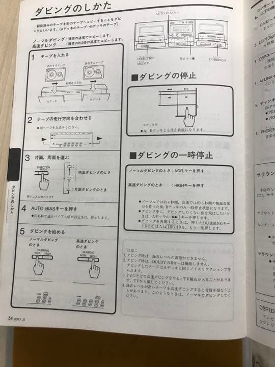 ケンウッド　ロキシーJ5 ROXY Ｊ５　スピーカーのみ　説明書付き