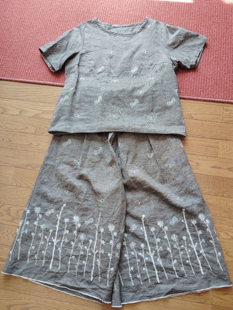 ミナペルホネン＊プルオーバー＆パンツ＊choucho＆nappara