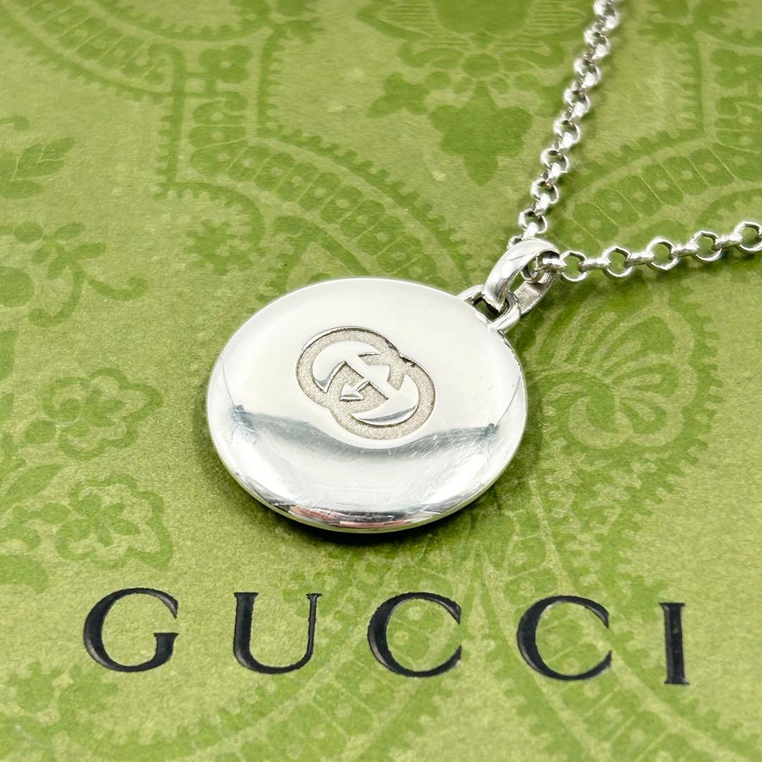 美品✨　グッチ　GUCCI ネックレス　ブラインドフォーラブ　シルバー　現行品