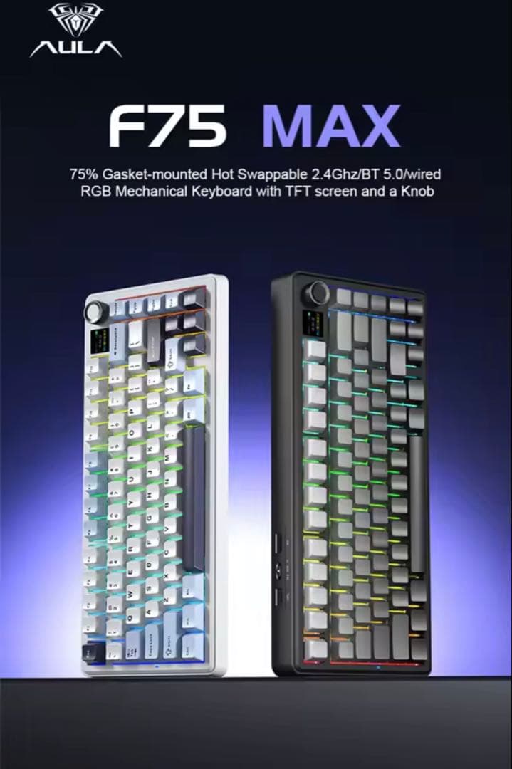 AULA F75 MAX RGB ワイヤレスメカニカルキーボード