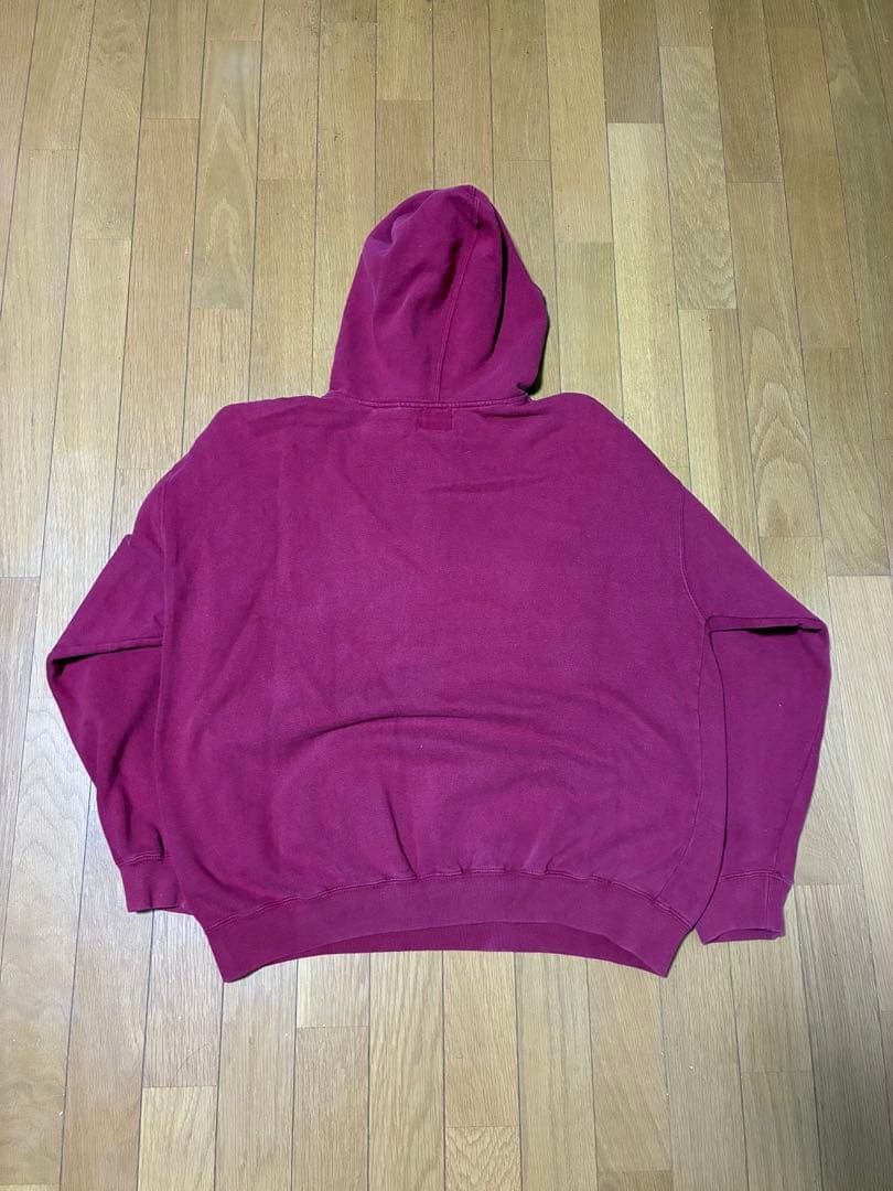 OLD GAP 90s 紺タグ パーカー ハーフジップ　赤　レッド　L