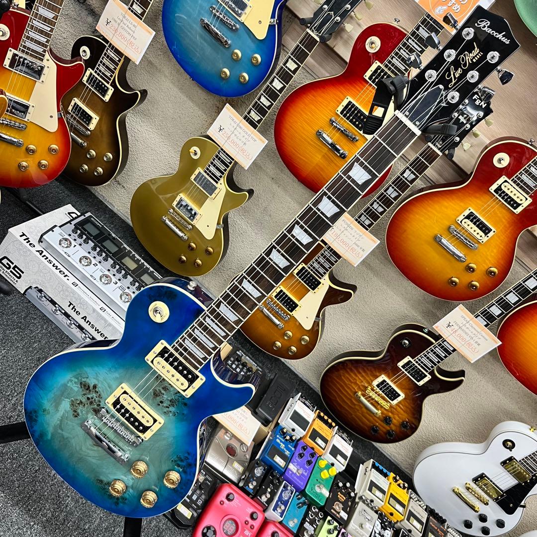 【10603】 BACCHUS レスポールタイプ ブルー