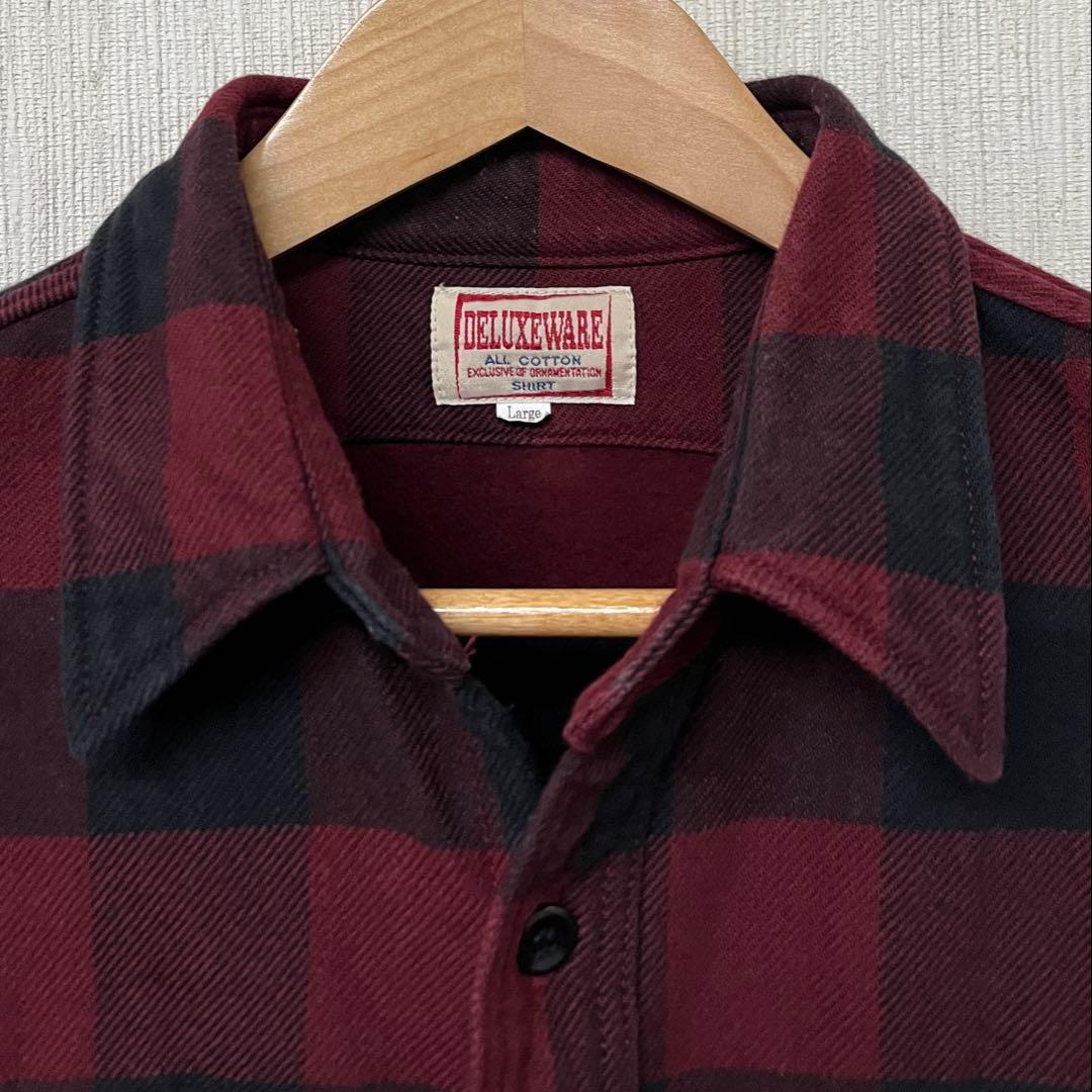 デラックスウエア ヘビーネルシャツ L HV-00A /ジェラード ウエアハウス