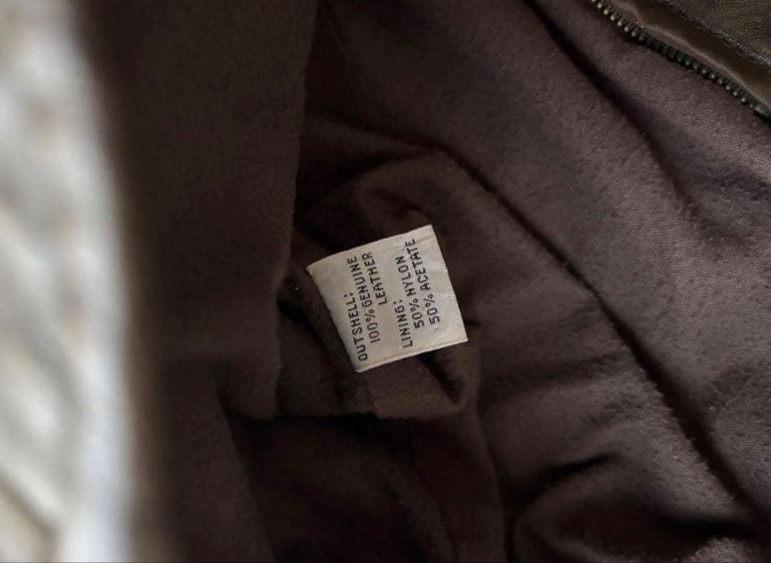 80s A-2 type レザージャケット ブラウン 茶色