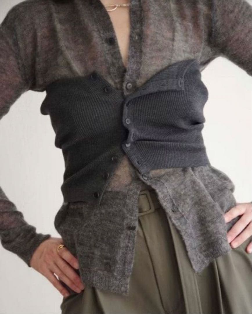 AURALEE オーラリーRIB KNIT BANDEAU リブニットバンドゥ