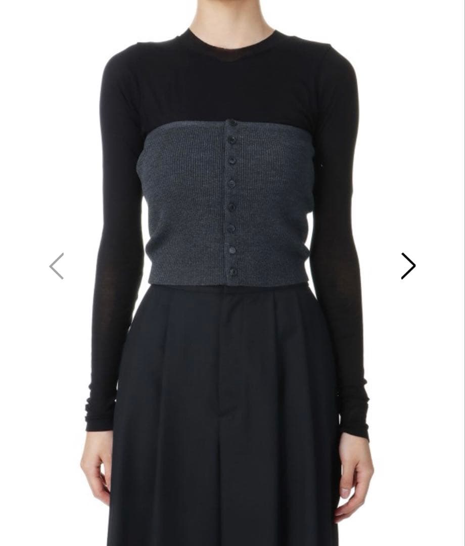 AURALEE オーラリーRIB KNIT BANDEAU リブニットバンドゥ