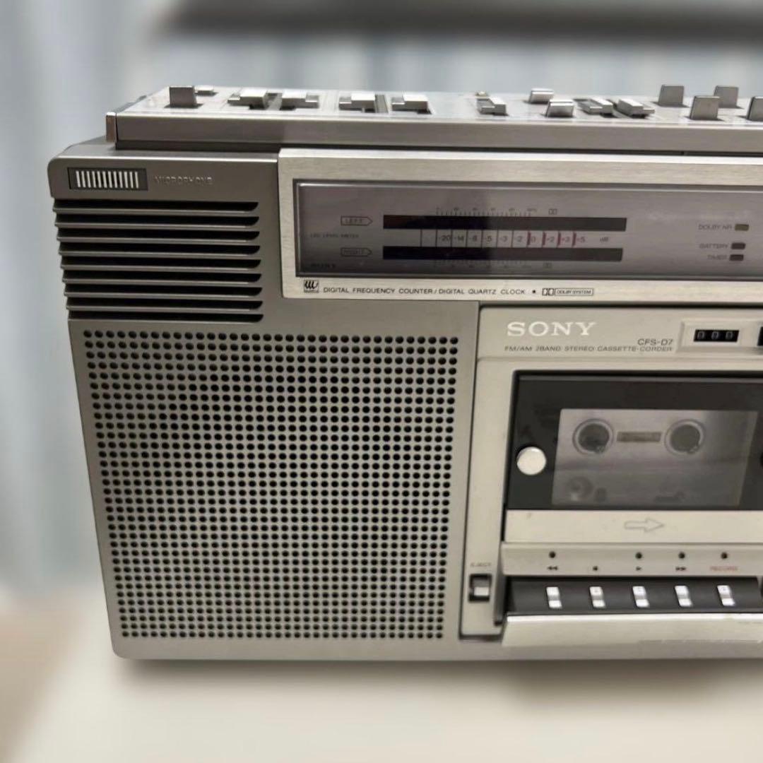 SONY ステレオカセットコーダー CFS-D7 FM/AMクロック 取説付き