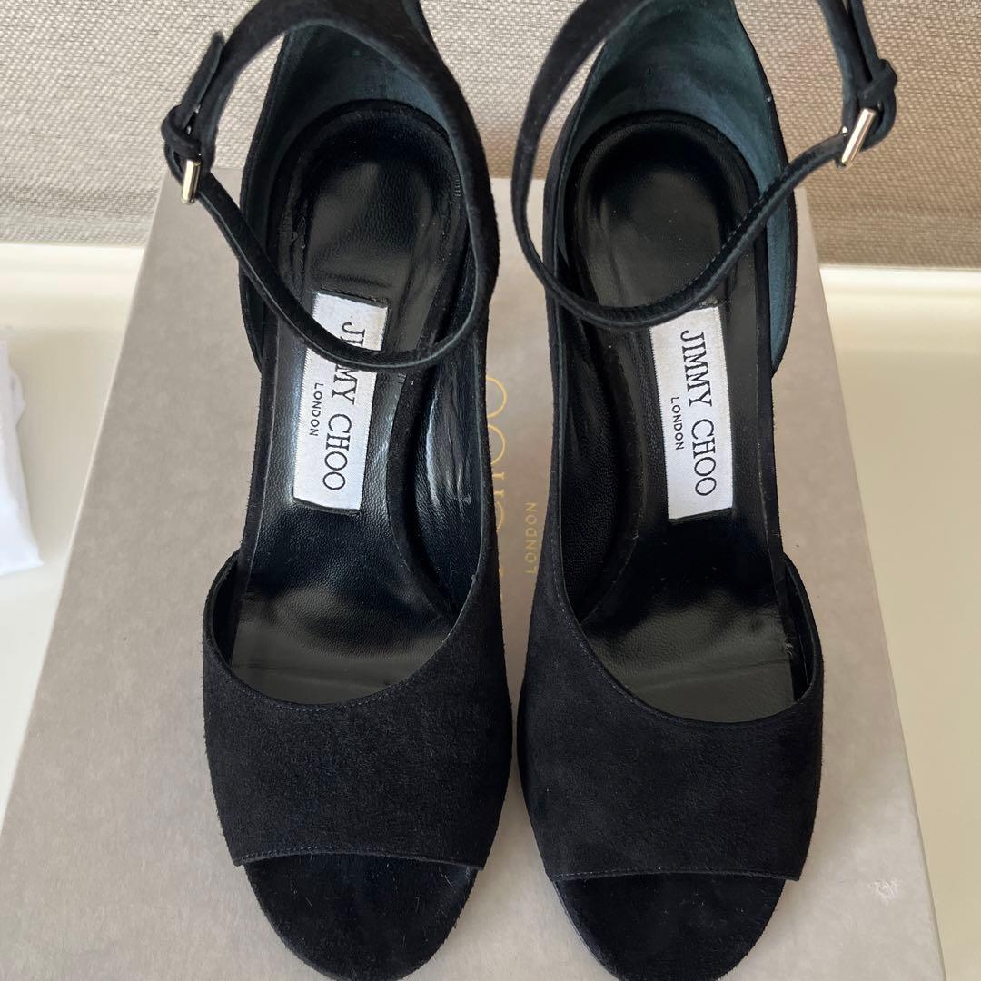 極美品スエードハイヒール