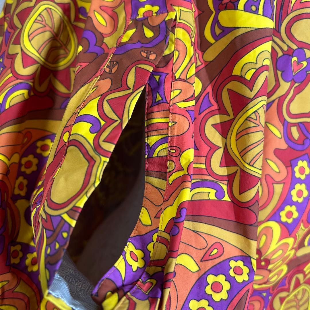 2601 美品 THE NORTH FACE ノースフェイス ポンチョ 総柄