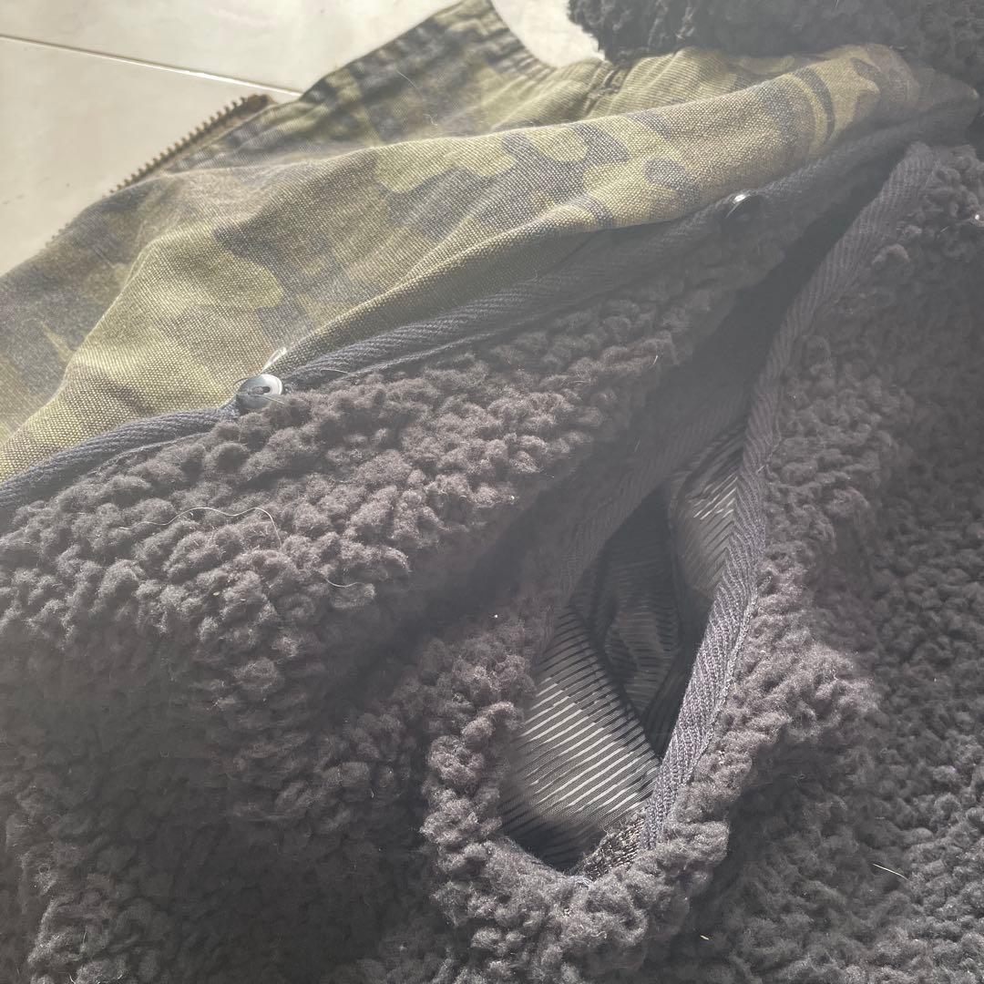 d.i.a 迷彩ファー付きミリタリージャケット