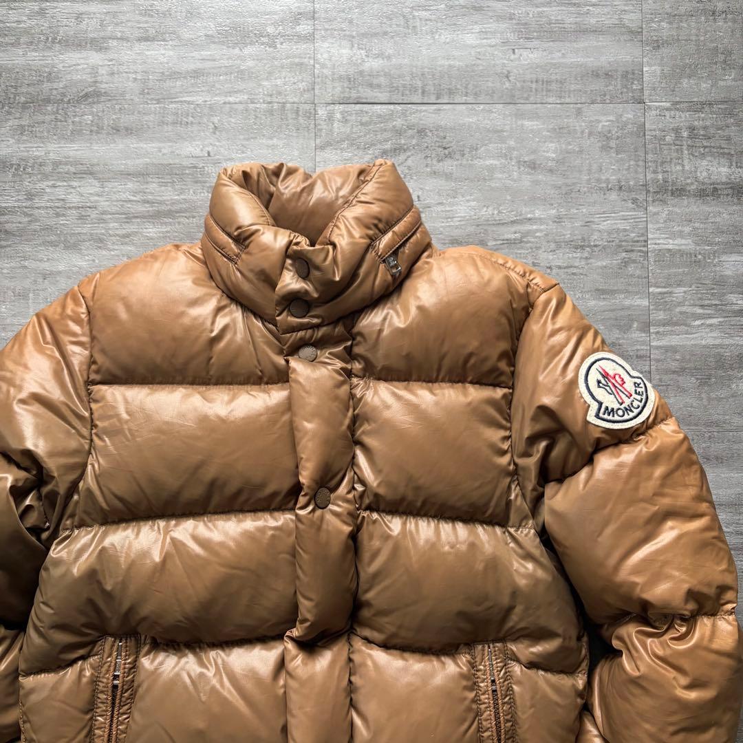 【超希少茶タグ⭐️】Moncler モンクレール　ダウン　茶色ブラウン 0 サイズ