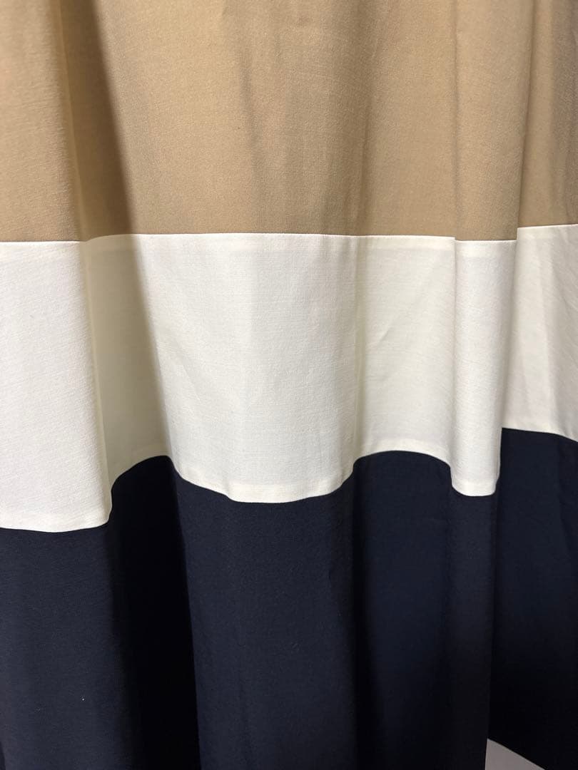 【今期・美品】ADORE アドーア 配色ロングワンピース 38