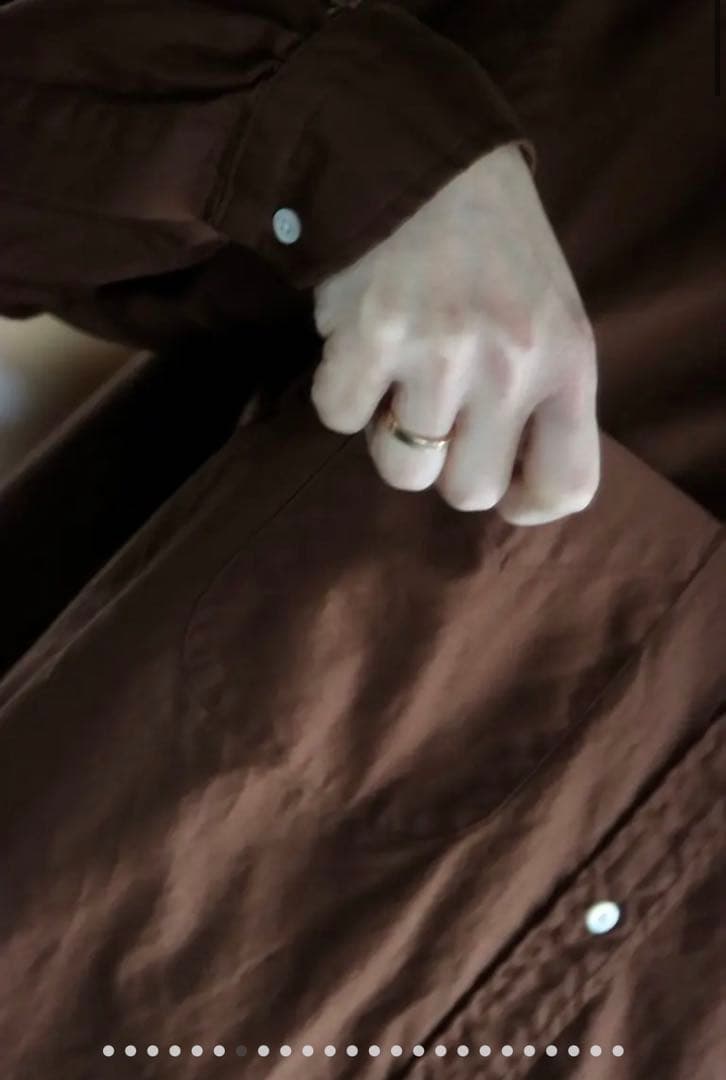 A.PRESSE BD Oxford shirt ブラウン サイズ2