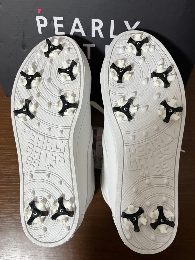 新品【PEARLY GATES 】 ゴルフシューズ 24.0ハイカット　ホワイト