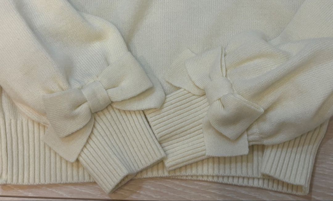 新品未使用タグ付き　エムズグレイシー　リボン　ニット