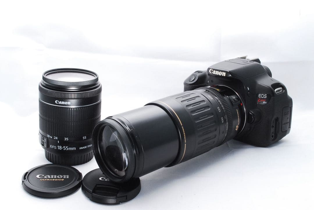超望遠レンズ付‼️CanonKiss X6i‼️スマホ転送可‼️入門モデル‼️すぐ使える