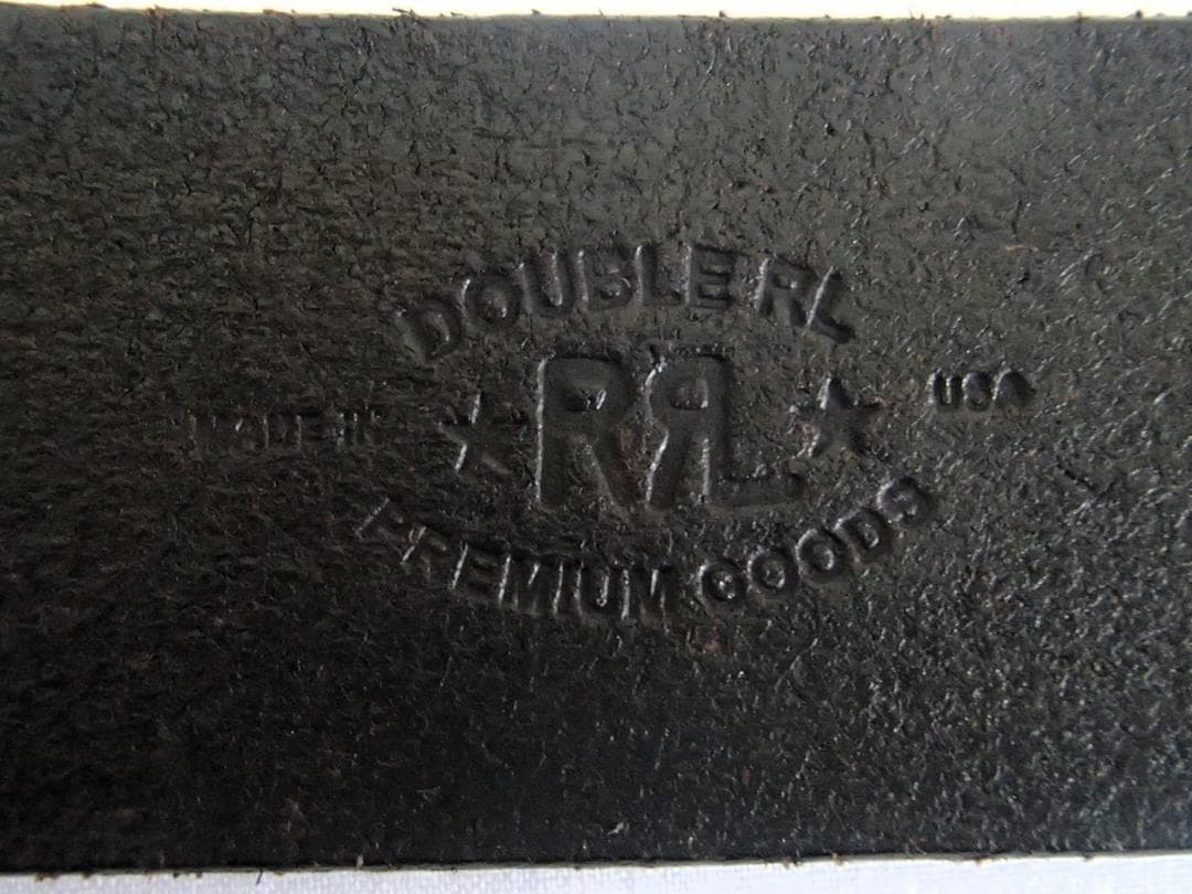 RRL ダブルアールエル ダブルリングレザーベルト USA製 サイズ30 美品
